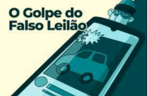 golpe do leilão falso